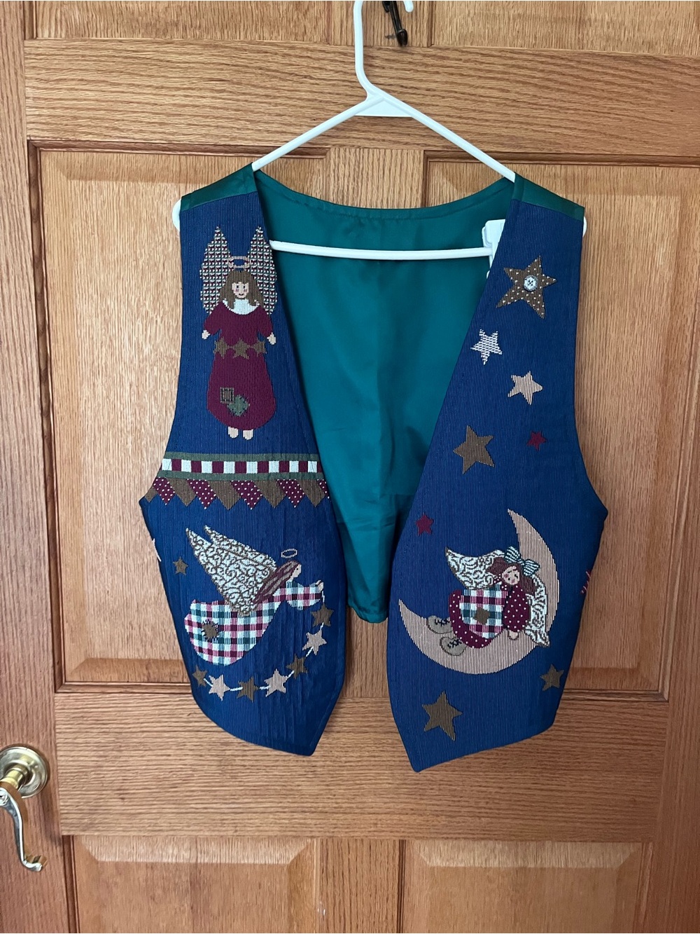 Homemade Blue Angel & Moon Costume Vest